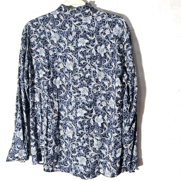 Pendleton Collection Size 8 Shirt Blouse Top Paisley Top Button Up Soft Baroque - Picture 5 of 6